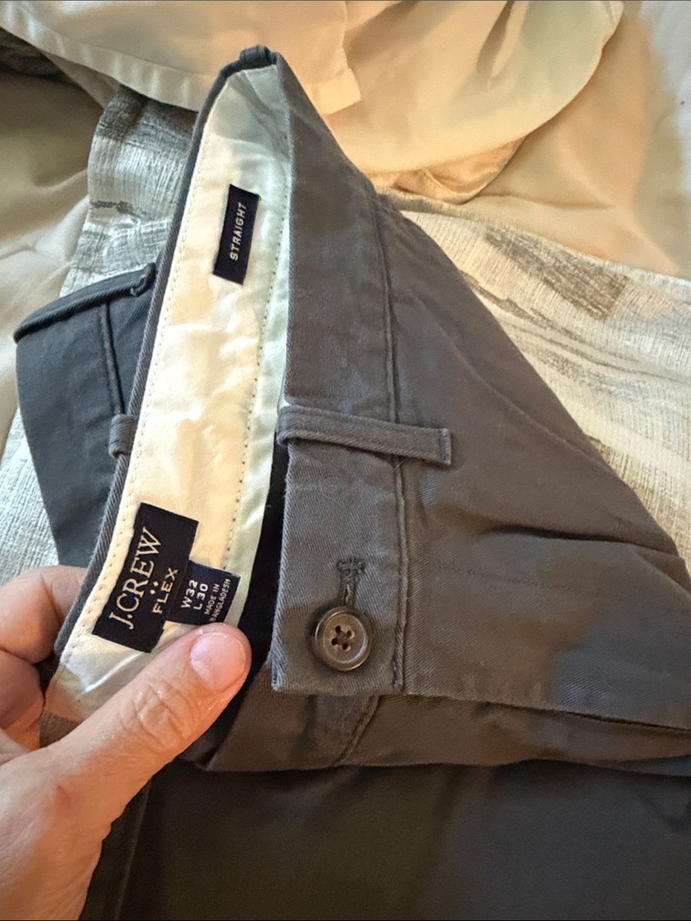 J. Crew Men's Straight-Fit Chinos in Slate Gray NWOT 32x30